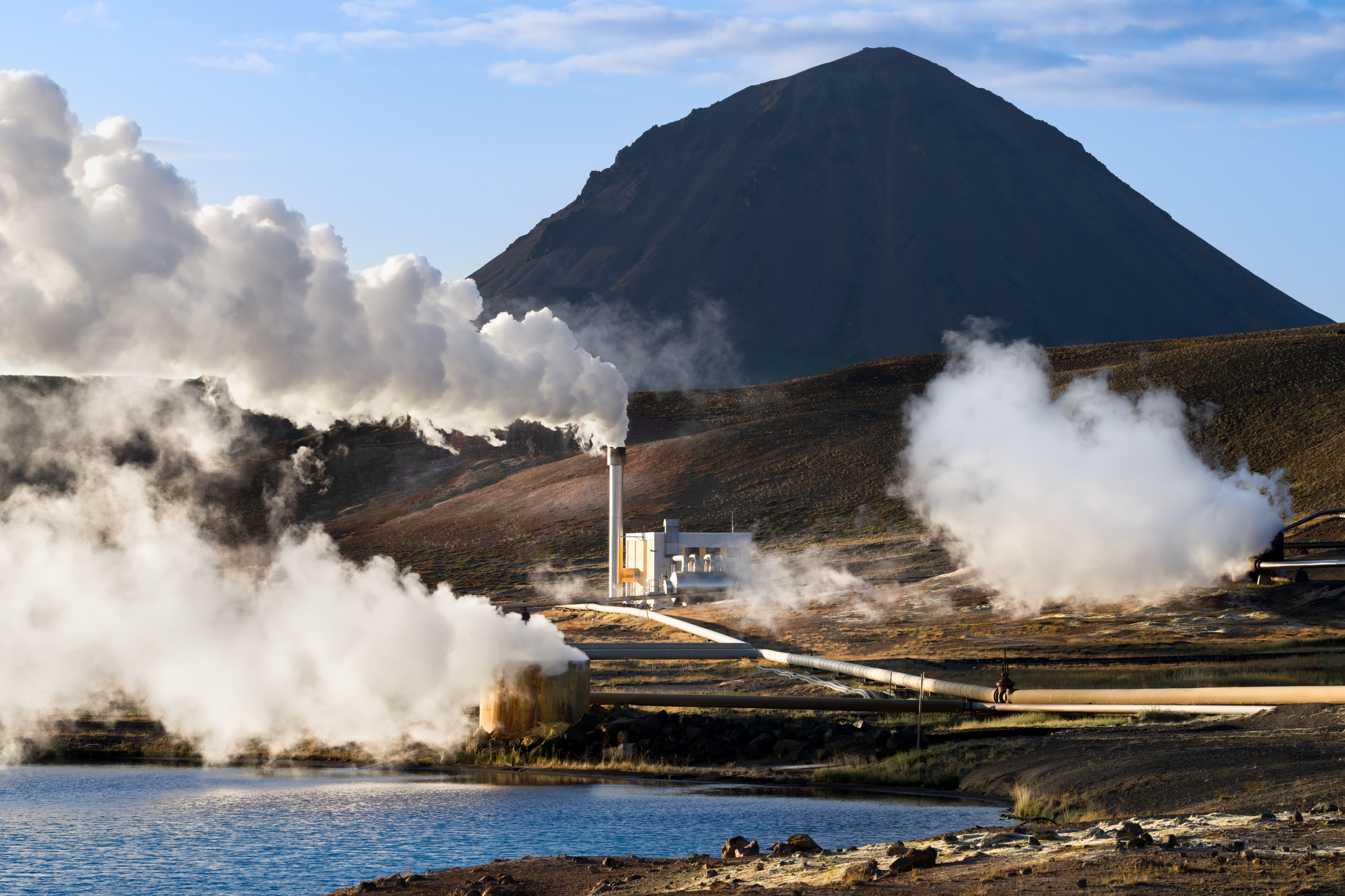 Bjarnarflag Geothermal Power Plant (Bjarnarflagsvirkjun).  Mývatn, Iceland